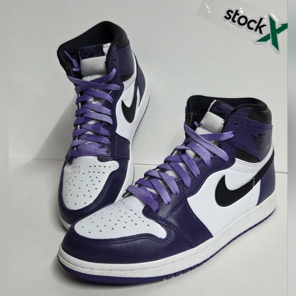 Air Jordan 1 Retro High Court Purple White MENS 10 555088-500 main image 10